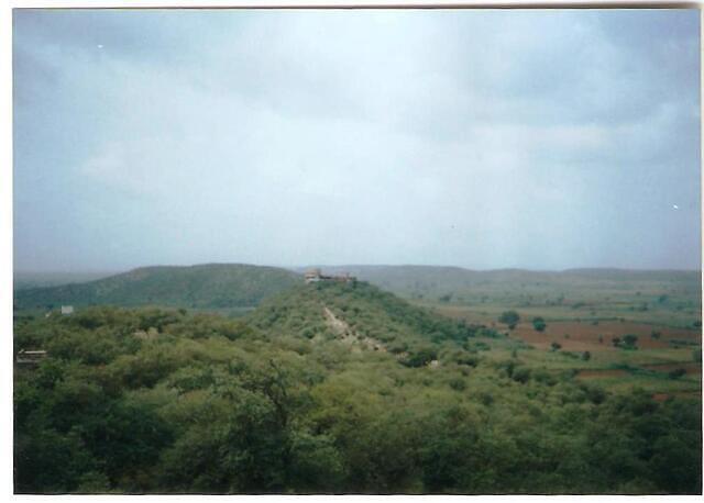 Again, a soothing view of Barsana from atop the Shriji Mandir