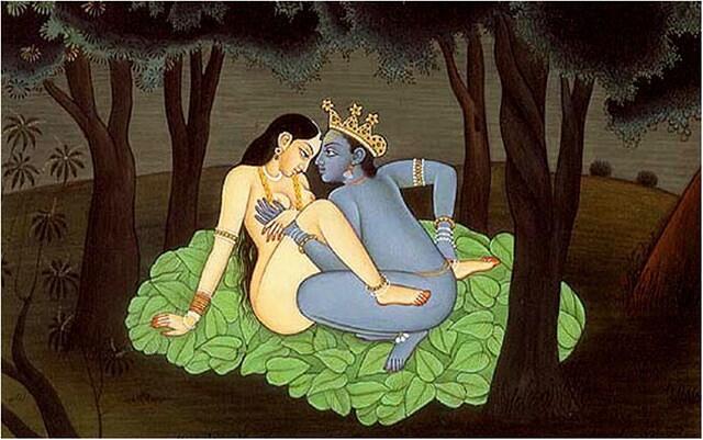 intimate Radha-Krsna