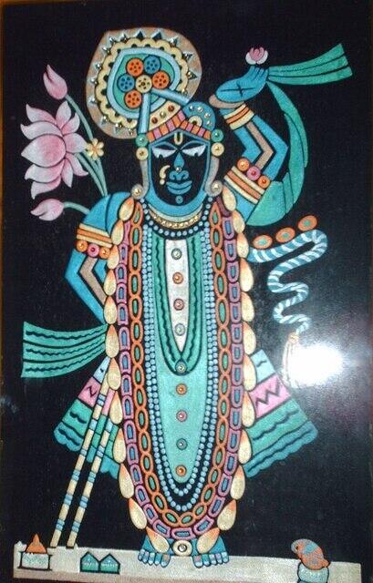 Shrinathji on velvet cloth