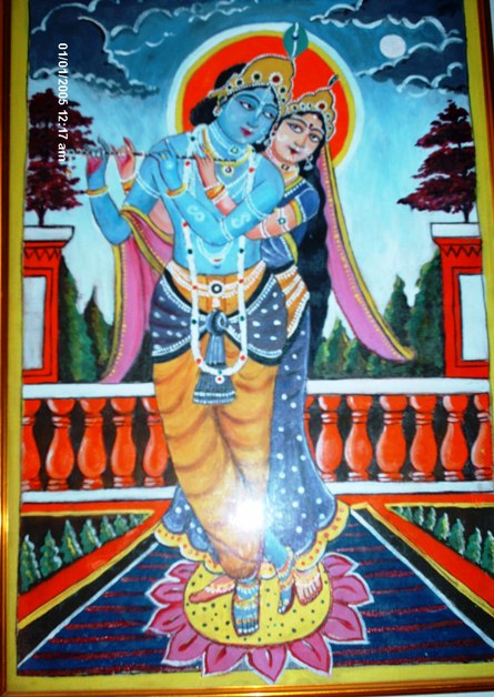 Radha-Krishna on canvas