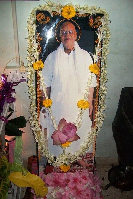 Baba after the puja
