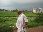 Baba  strolling near Apu dada's house