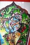 Close-up of Krishna flute-calling the Gopis on Sharad Purnima 