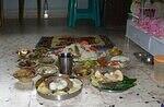 simple and sober Bhog-offering