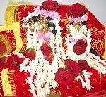 radha-Gobindaji is flower-dress