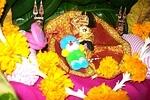 Close-up of Neelu's Rakhi
