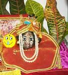 Maharaj with yellow rakhi